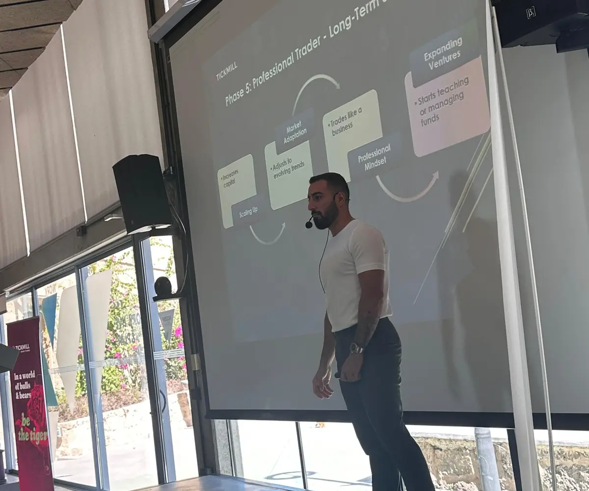 Andrew on stage at Signal 2025